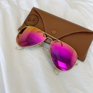 Pink Aviator Raybans